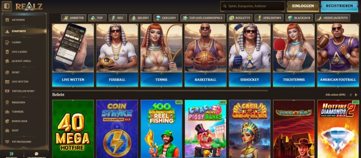 Realz Casino Testbericht – Erfahrungen, Boni und Spielangebot für Deutschland image 2